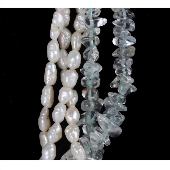 Vintage silver and pearl necklace - Picture 2 of 6